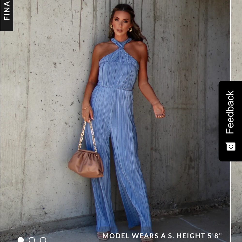 Vici - Sayulita Plisse Twisted Front Jumpsuit